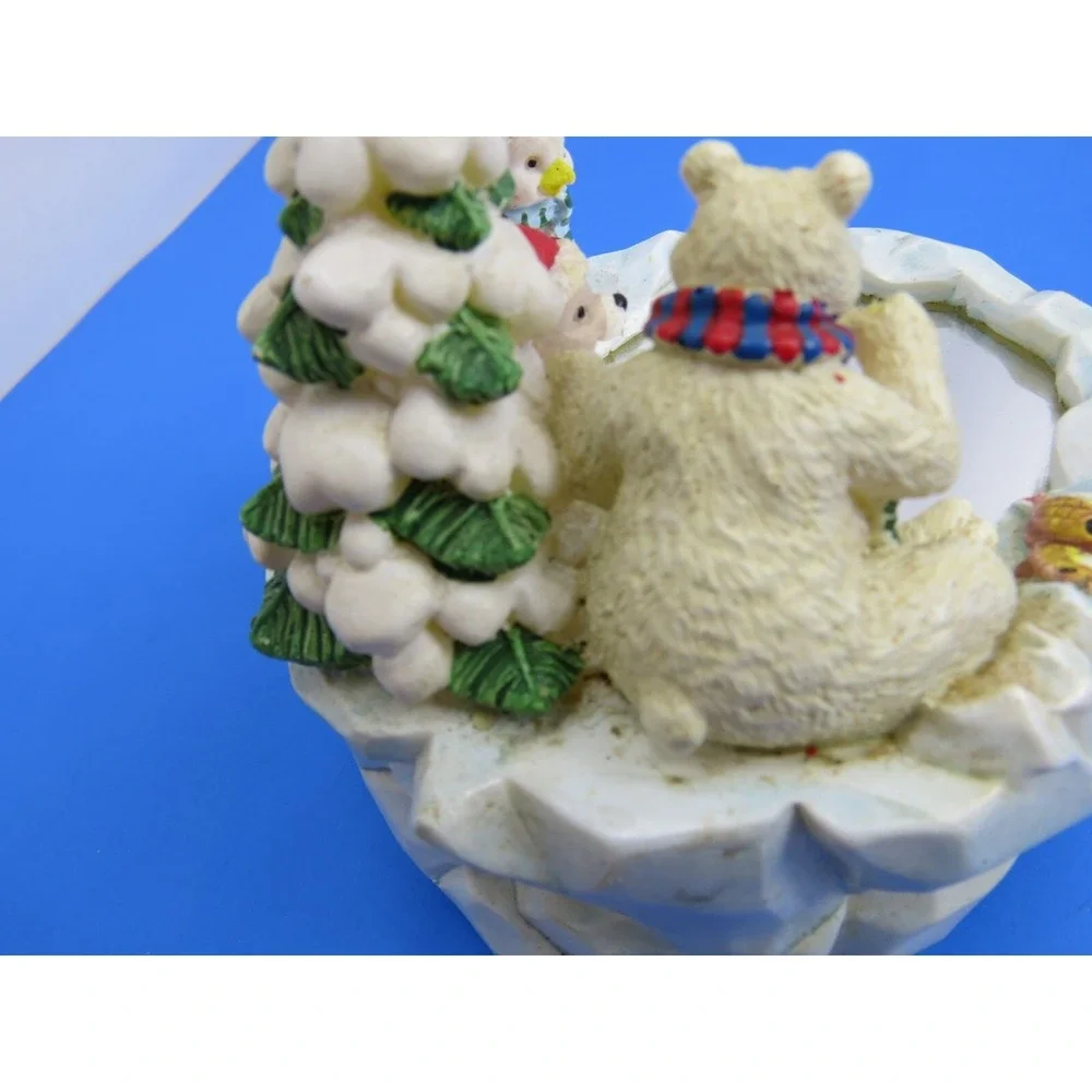 House Of Lloyd Fishing Pond Motion Music Box Christmas Rare 1994
